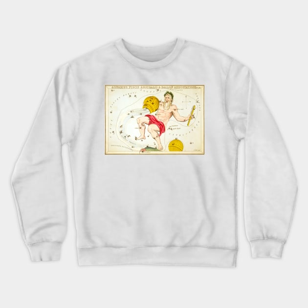 Aquarius constellation Crewneck Sweatshirt by MiRaFoto